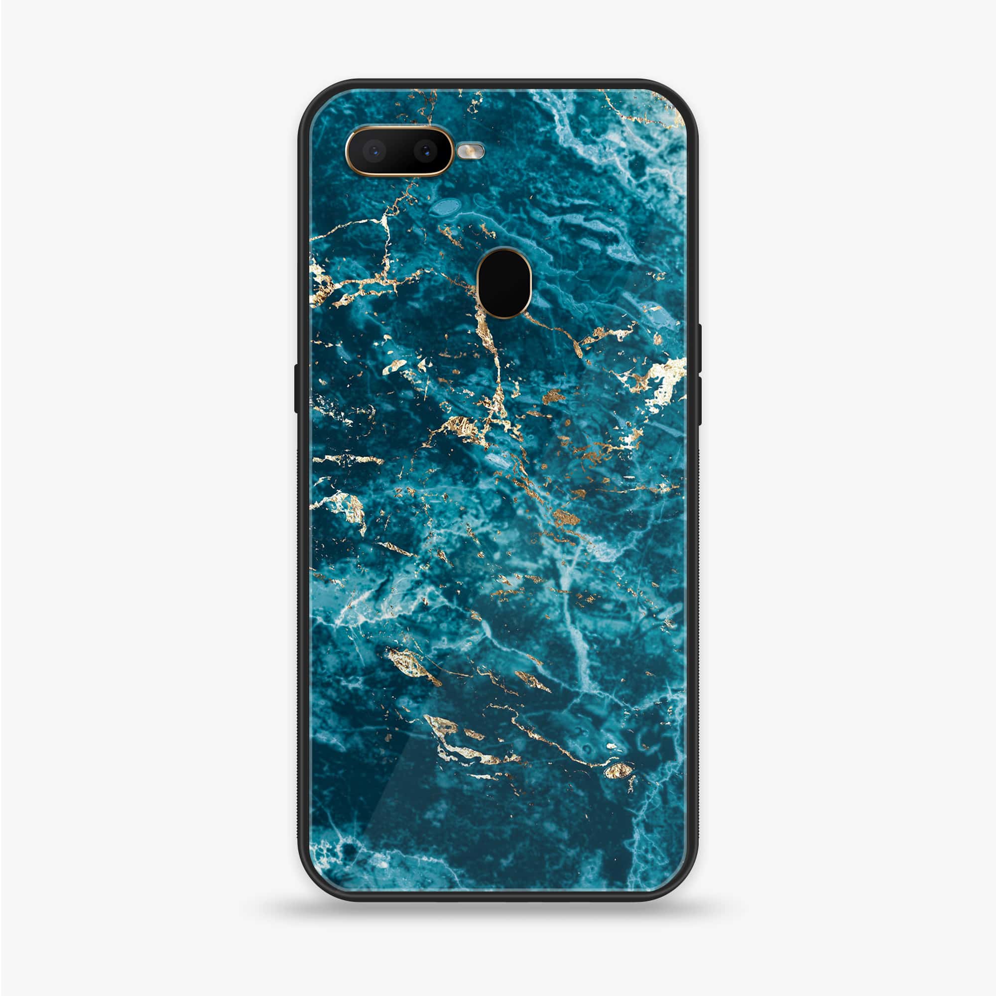 Oppo A12  - Blue Marble Series V 2.0 - Premium Printed soft Bumper shock Proof Case