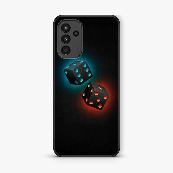 Samsung Galaxy A04s - Black Art Design 4 - Premium Printed Glass soft Bumper shock Proof Case CS-16464 CS-31111