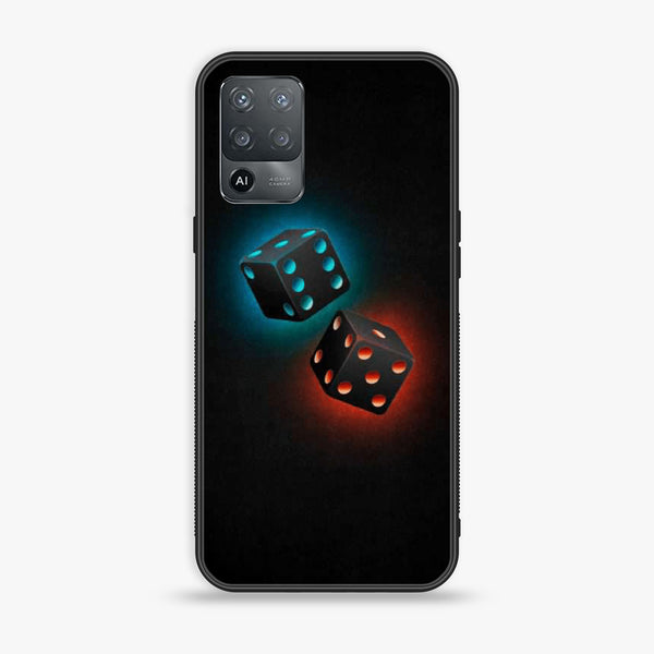 Oppo F19 Pro - Black Art Series - Design 4  Premium Printed Glass soft Bumper shock Proof Case  CS-19142