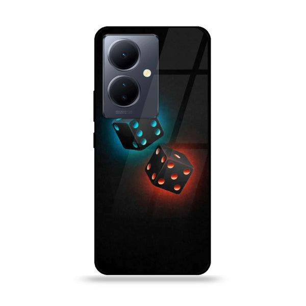 Vivo V29 Lite - Black Art Design 4- Premium Printed Glass soft Bumper shock Proof Case CS-13105