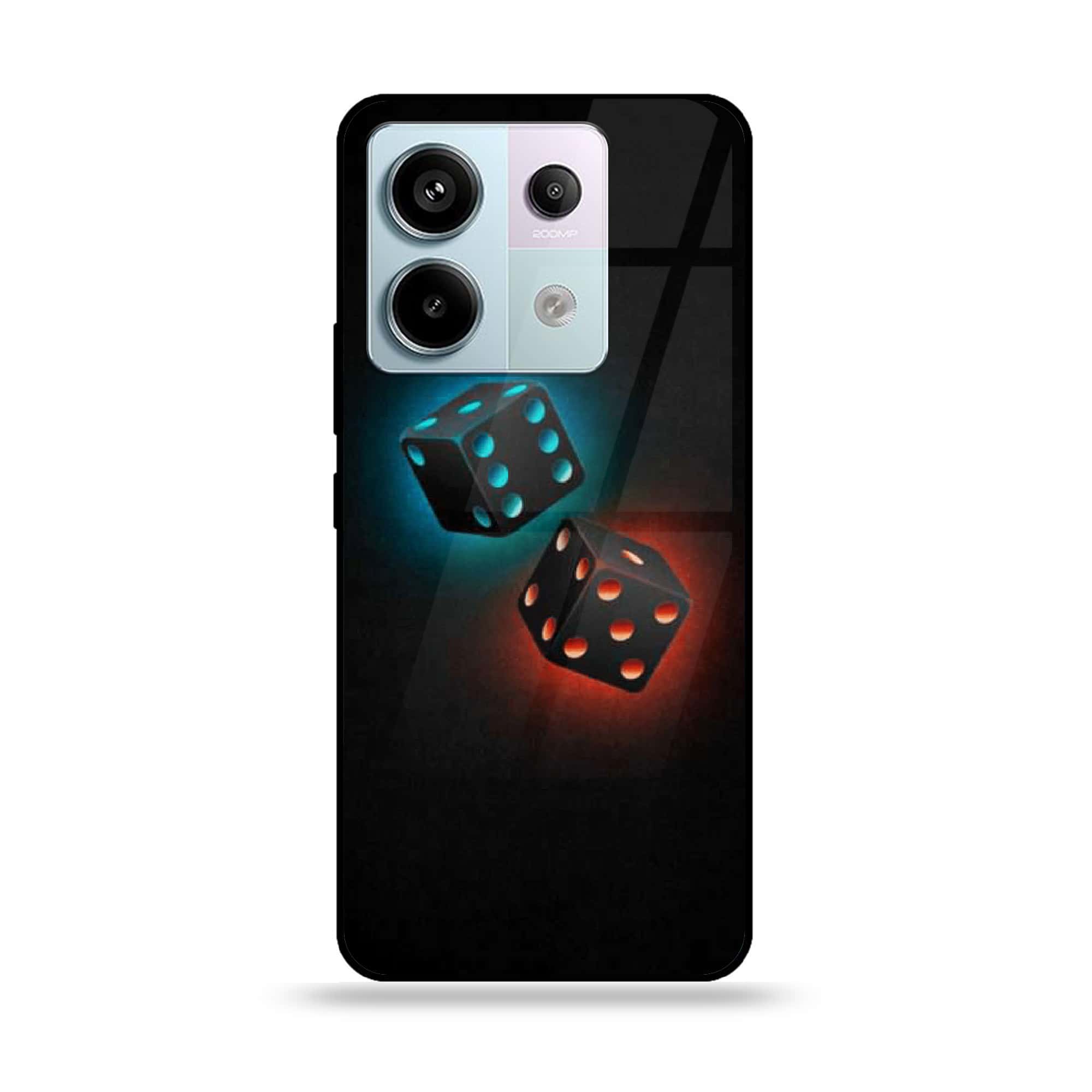 Redmi Note 13 - Black Art Series - Premium Metal Printed soft Bumper shock Proof Case