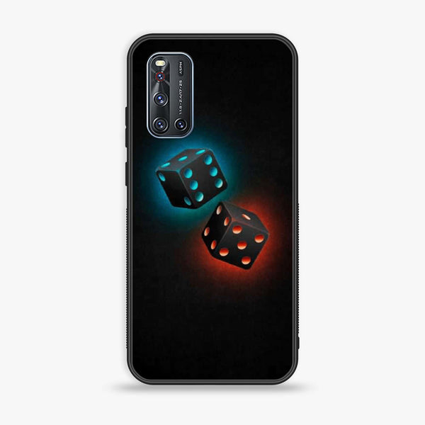 Vivo V19 - Black Art Design 4 - Premium Printed Glass soft Bumper shock Proof Case CS-28594