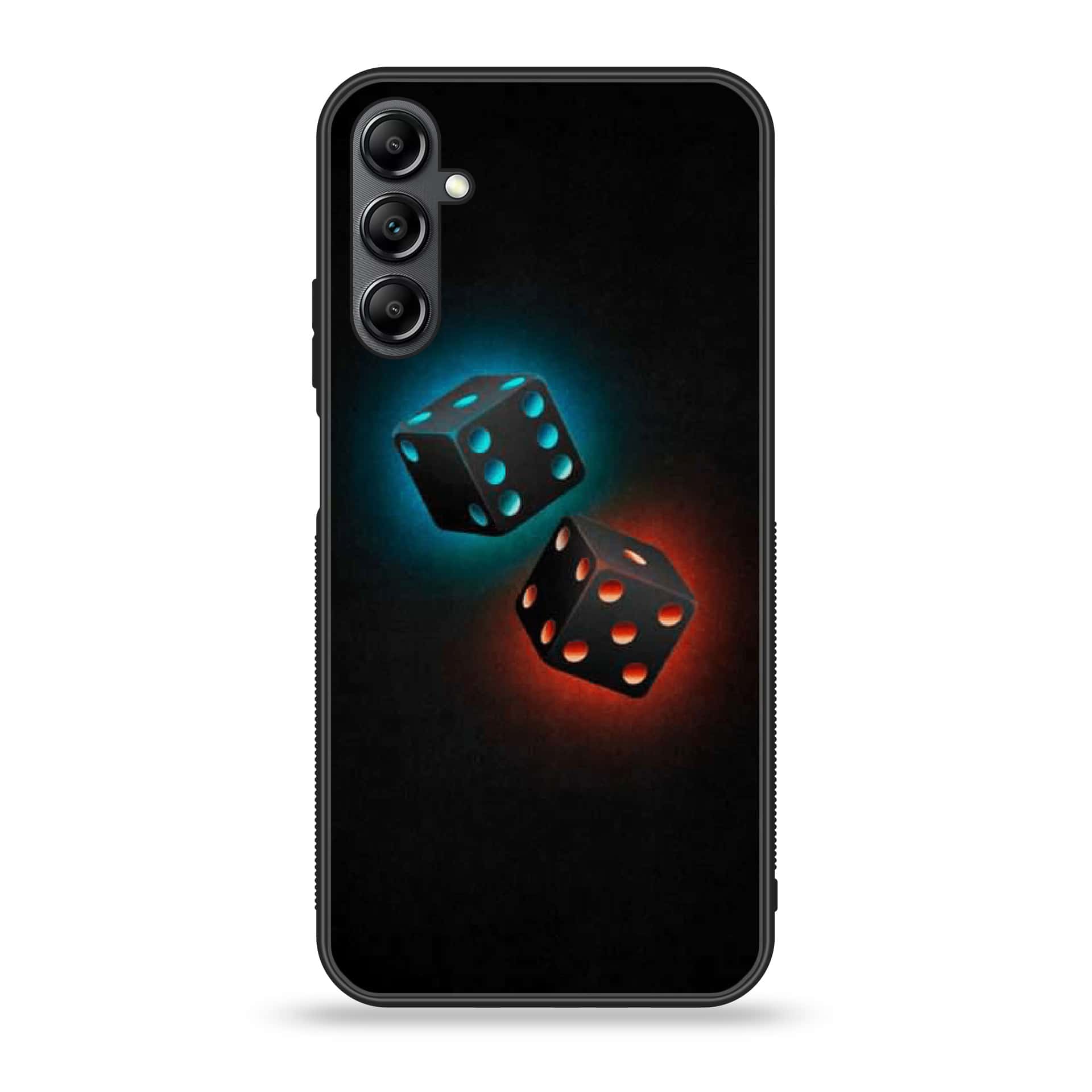 Samsung Galaxy A25 - Black Art Series - Premium Printed Glass soft Bumper shock Proof Case