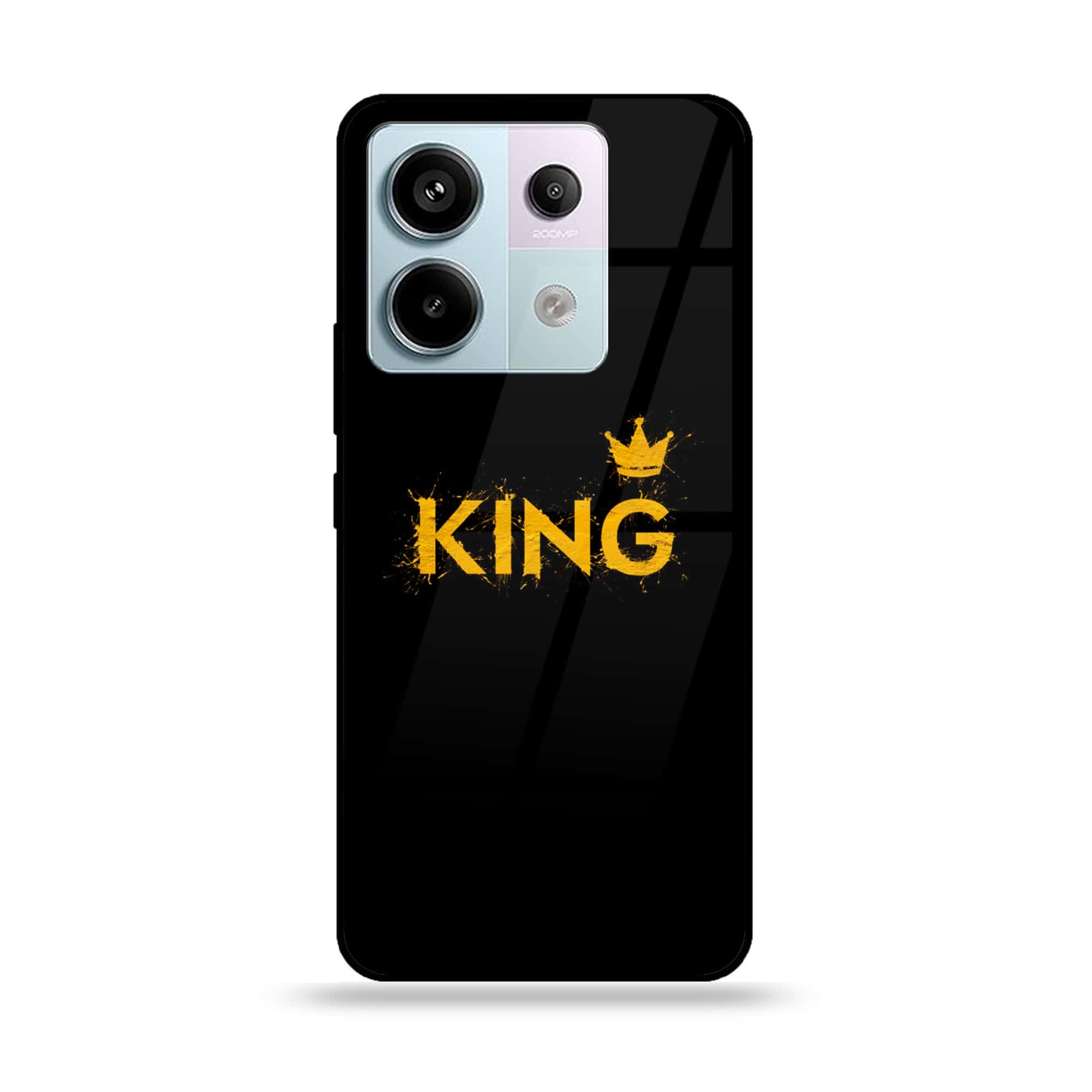 Redmi Note 13 - King Series V 2.0 - Premium Metal Printed soft Bumper shock Proof Case