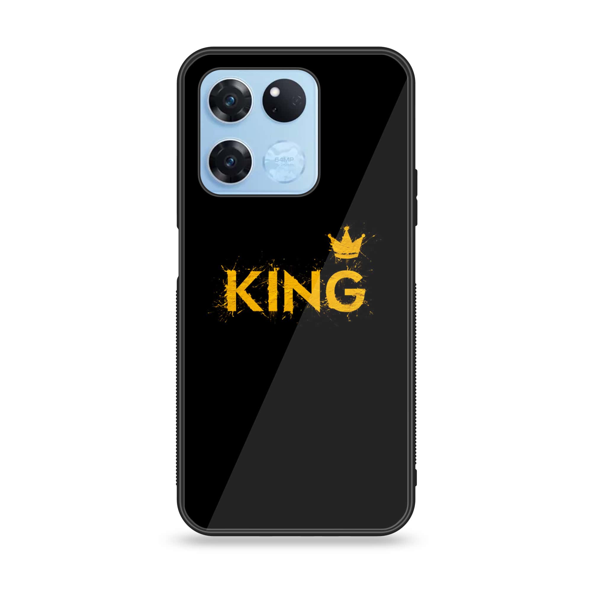 OnePlus Ace Racing - King Series V 2.0 - Premium Printed Glass soft Bumper shock Proof Case