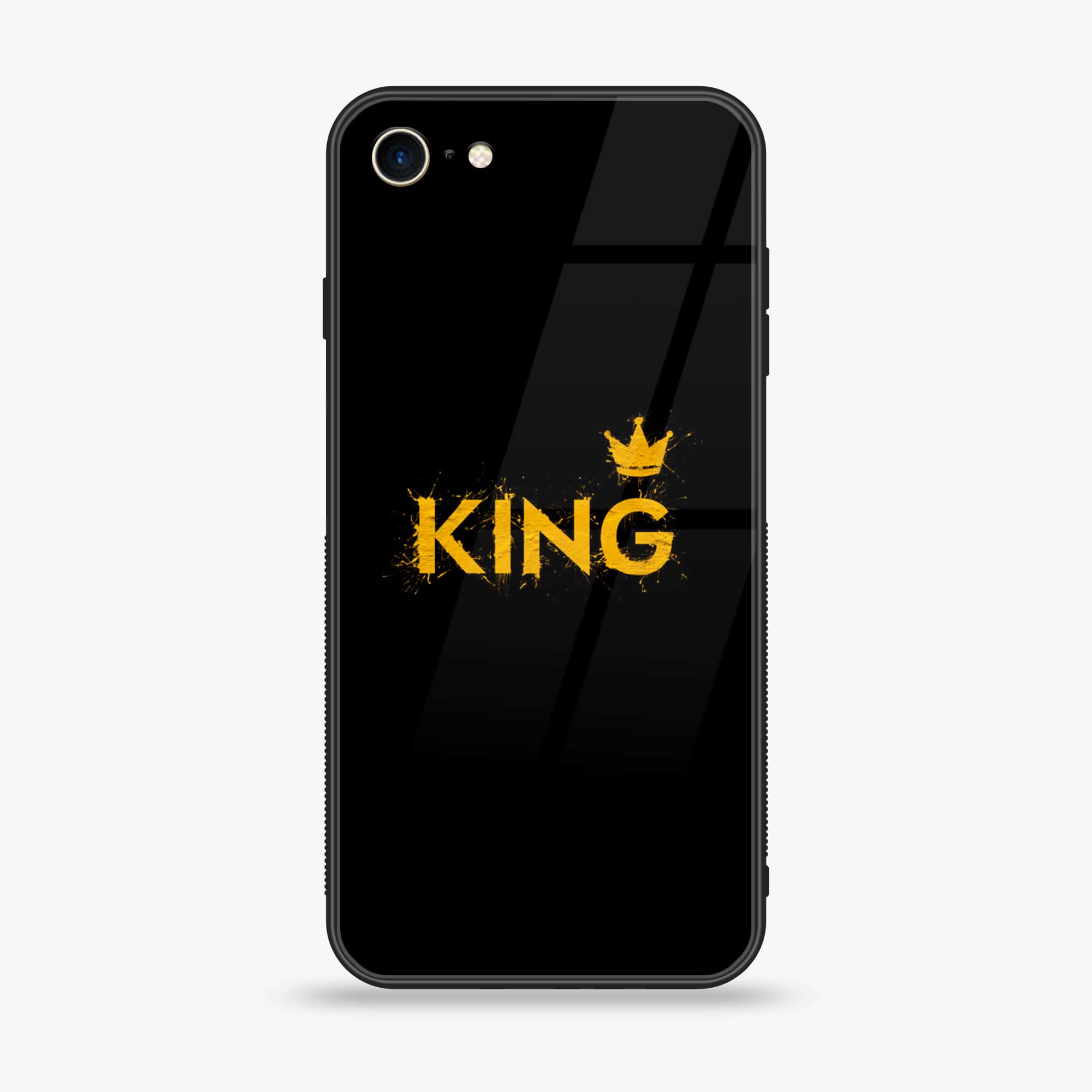 iPhone 6Plus - King Series - Premium Printed Glass soft Bumper shock Proof Case