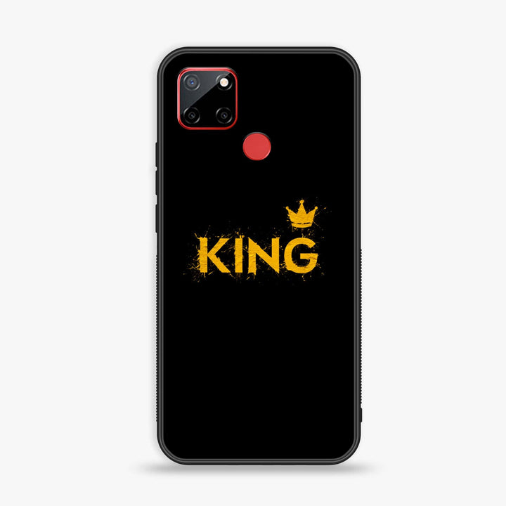Realme C12/C25/C25s/Narzo 30A King Series V2.0 Design 2  Premium Printed Glass soft Bumper shock Proof Case  CS-24127