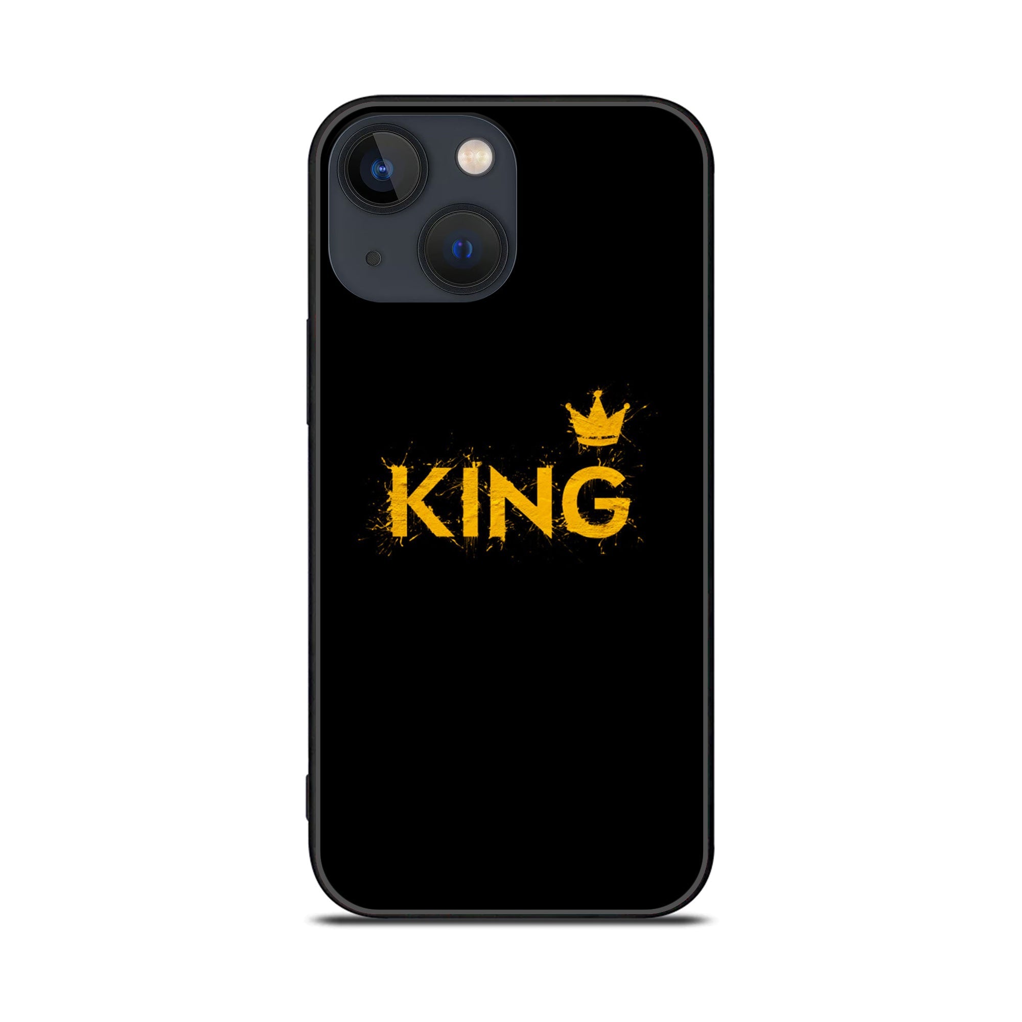iPhone 14 Plus - KING series  v2.0 - Premium Printed Glass soft Bumper shock Proof Case