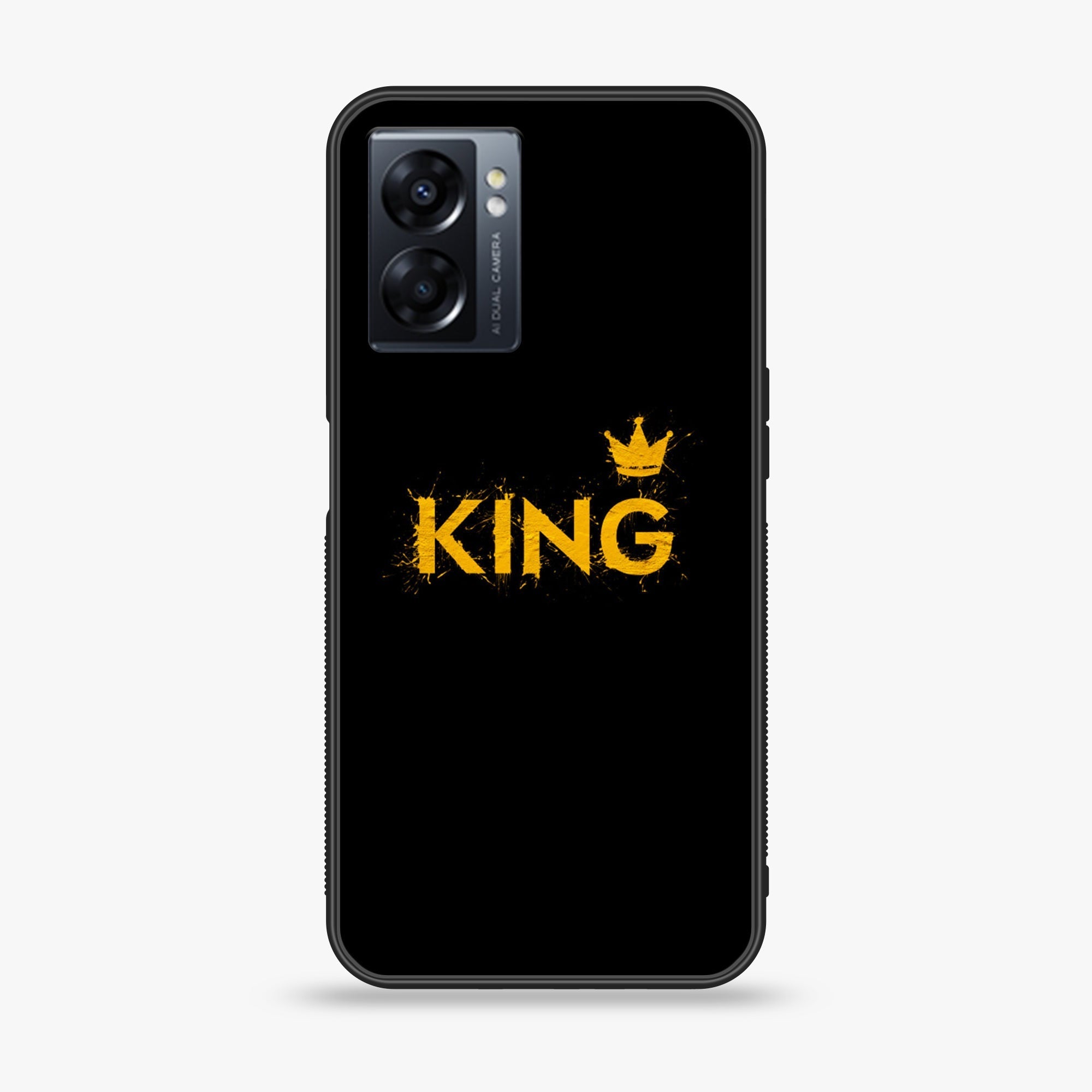 Oppo A77 4G - King Series V 2.0  - Premium Metal Printed soft Bumper shock Proof Case
