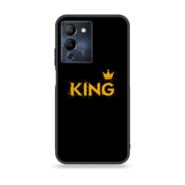 Infinix Note 12 G96 King Design 2 V 2.0 Premium Printed Glass soft Bumper shock Proof Case CS-30276 CS-30697