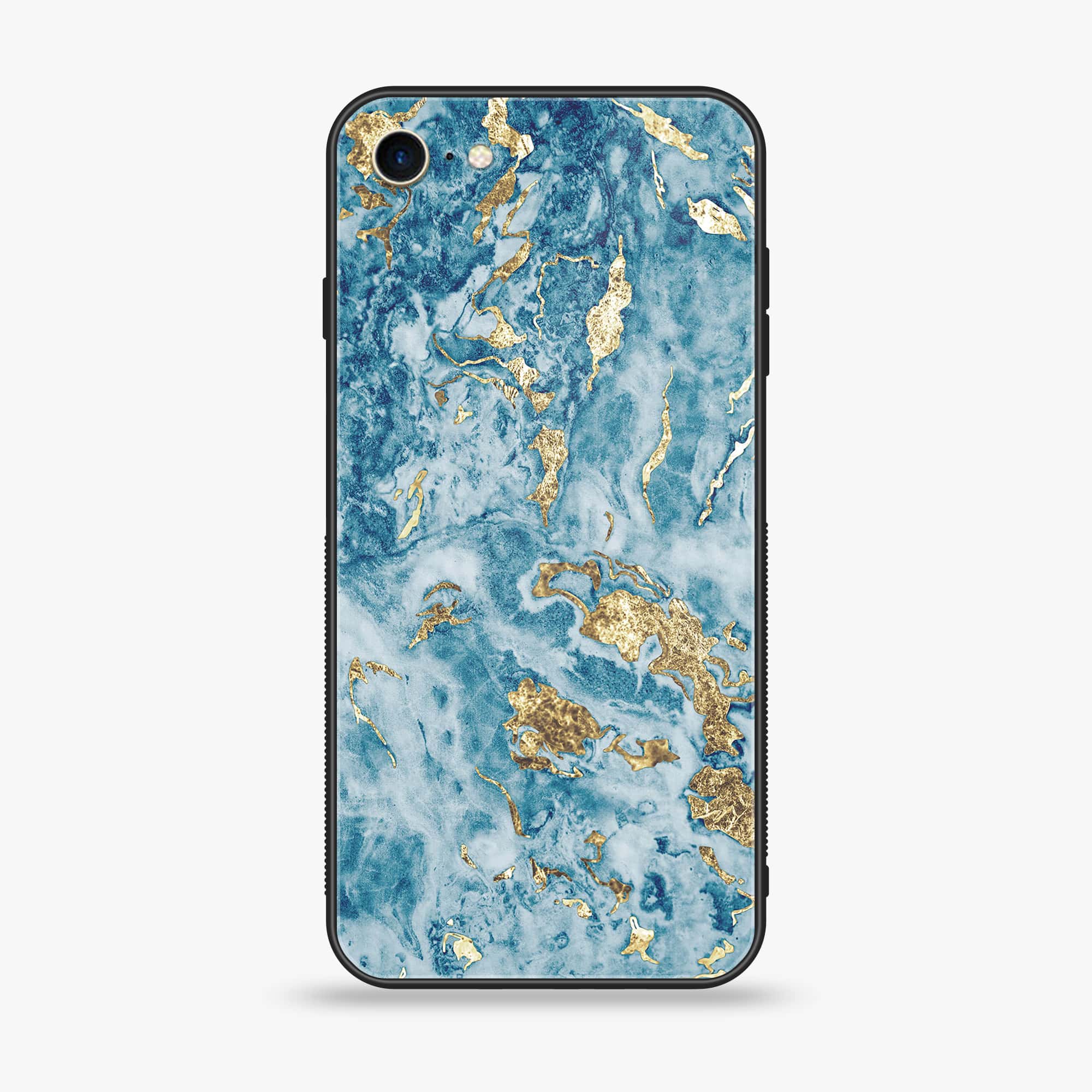 iPhone 6Plus - Blue Marble V 2.0 Series - Premium Printed Glass soft Bumper shock Proof Case