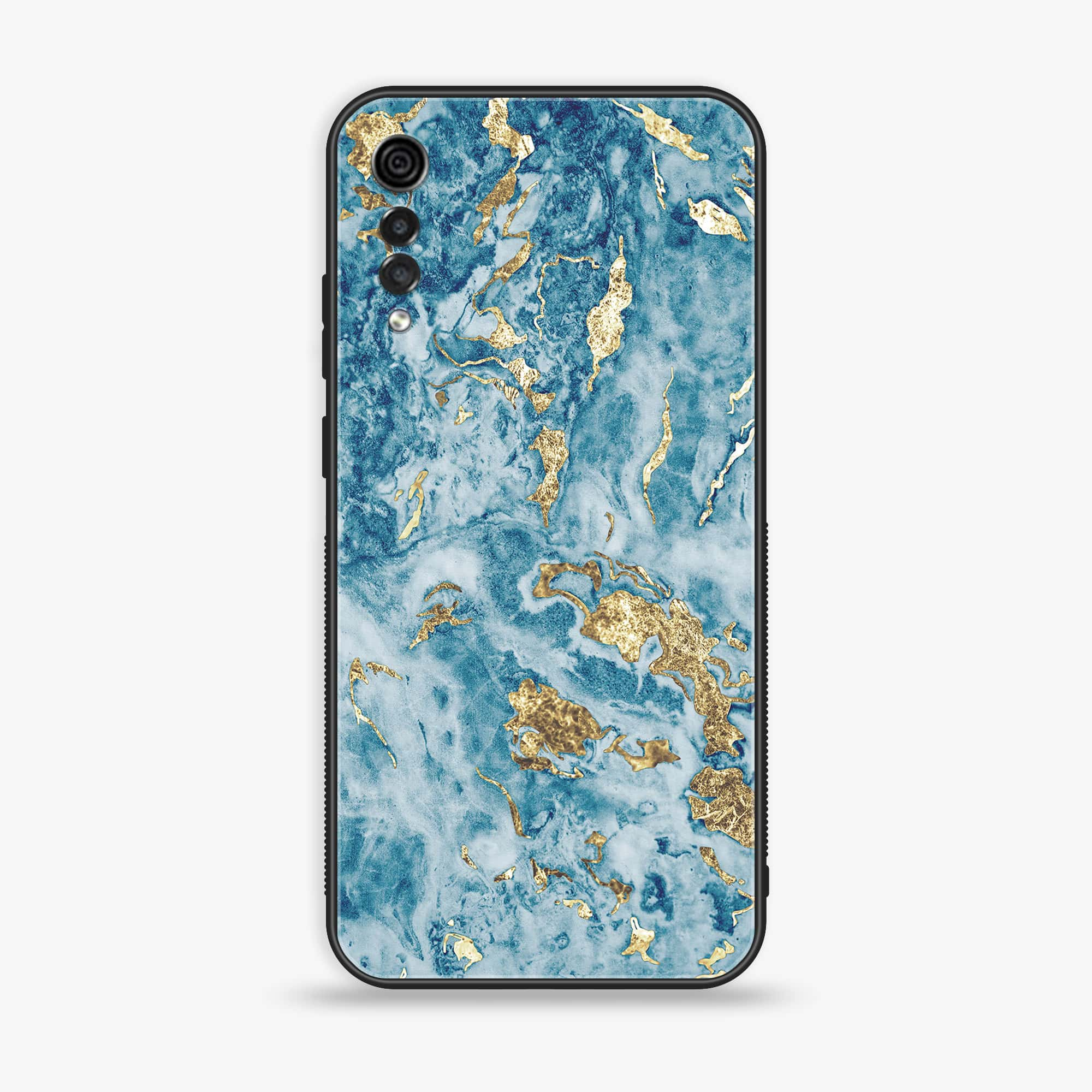 LG Velvet - Blue Marble Series V 2.0 - Premium Printed Glass soft Bumper shock Proof Case