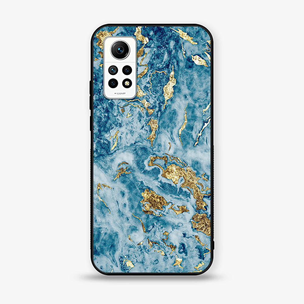 Xiaomi Redmi Note 12 Pro - Blue Marble Series V 2.0 - Premium Printed Glass soft Bumper shock Proof Case