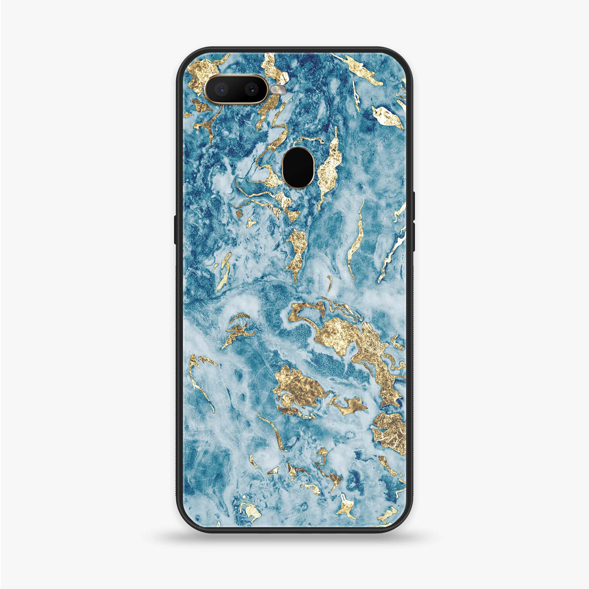 Oppo A12  - Blue Marble Series V 2.0 - Premium Printed soft Bumper shock Proof Case