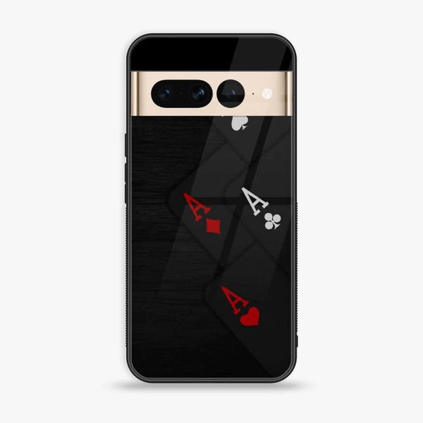 Google Pixel 7 Pro - Black Art Series Design 5  - Premium Printed Glass soft Bumper shock Proof Case CS-25837 CS-26576