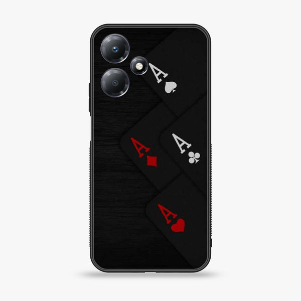Infinix Hot 30i - Black Art Design 5 - Premium Metal Printed soft Bumper shock Proof Case CS-34017