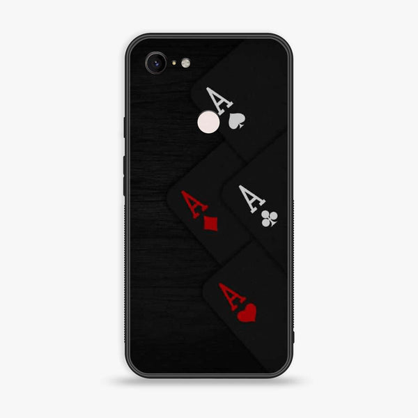 Google Pixel 3 - Black Art  Design 5  - Premium Metal Printed soft Bumper Shock Proof Case  CS-32237