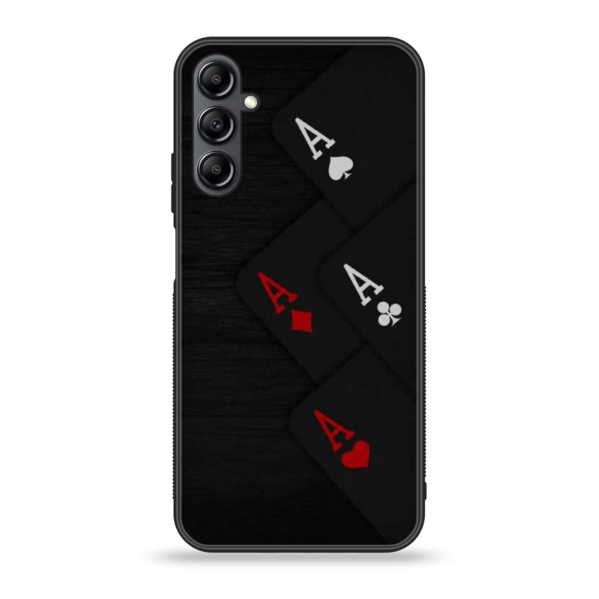 Samsung Galaxy A25 - Black Art Series - Premium Printed Glass soft Bumper shock Proof Case
