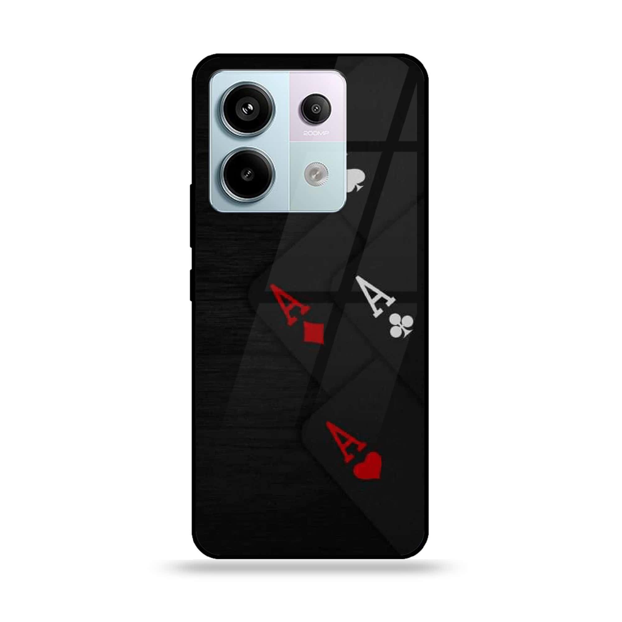 Redmi Note 13 - Black Art Series - Premium Metal Printed soft Bumper shock Proof Case