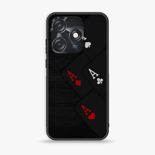Tecno Spark 10C - Black Art Design 5- Premium Printed Glass soft Bumper shock Proof Case CS-51086