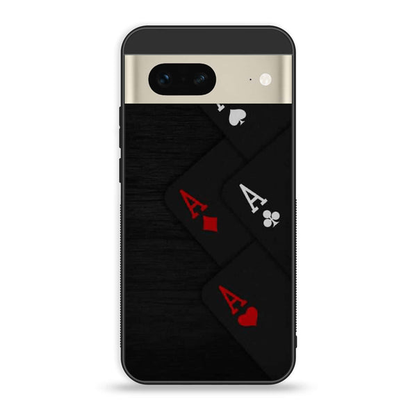 Google Pixel 7 - Black Art  Design 5 - Premium Metal Printed soft Bumper Shock Proof Case