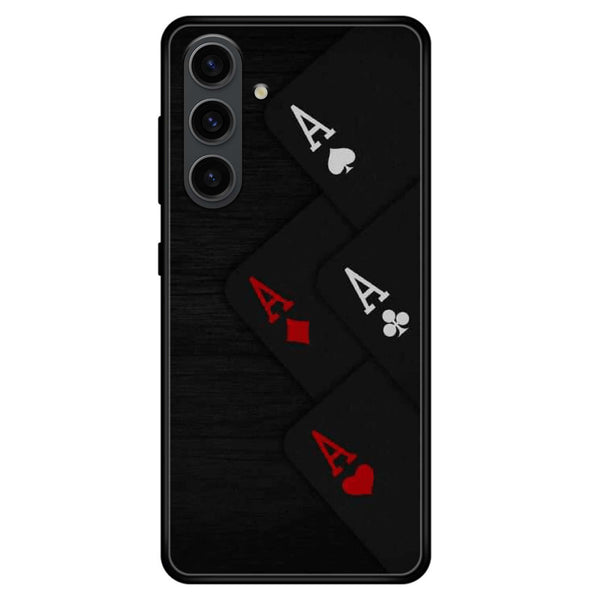 Samsung Galaxy A15 - Black Art Design 5 - Premium Metal Printed soft Bumper shock Proof Case CS-38038 CS-38401  CS-40179