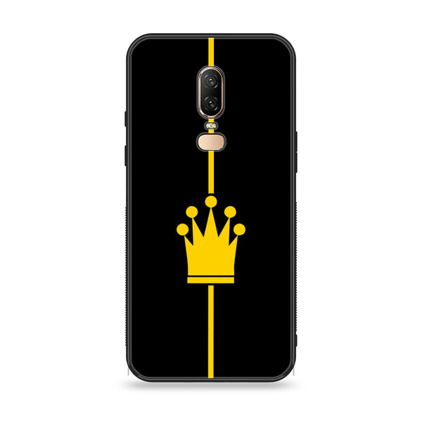 OnePlus 6 - King Series V 2.0 - Premium Printed Glass soft Bumper shock Proof Case