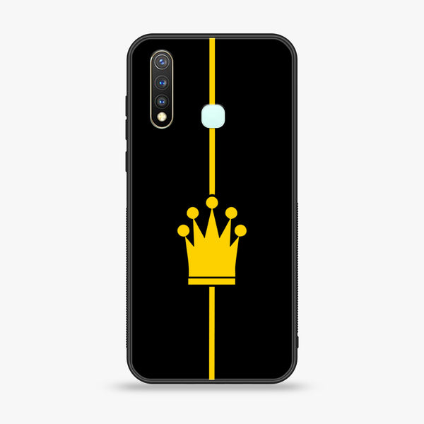 Vivo Y19 King Series V 2.0 Design 1  Premium Printed Glass soft Bumper shock Proof Case CS-39958