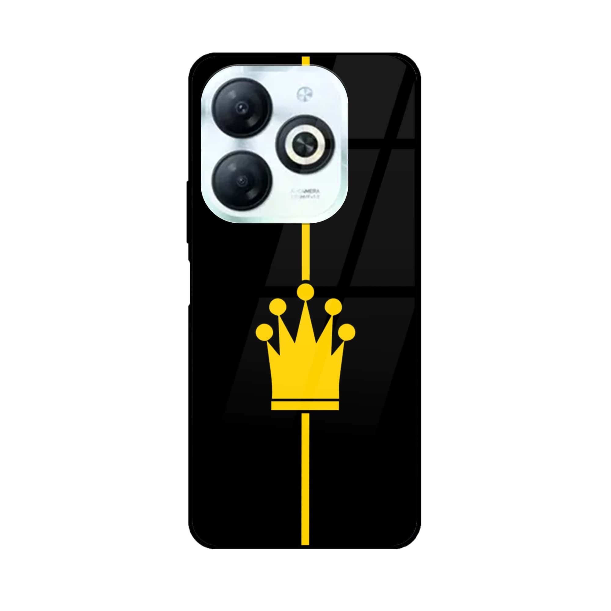 Tecno Spark 20 - King Series V 2.0 - Premium Printed Glass soft Bumper shock Proof Case