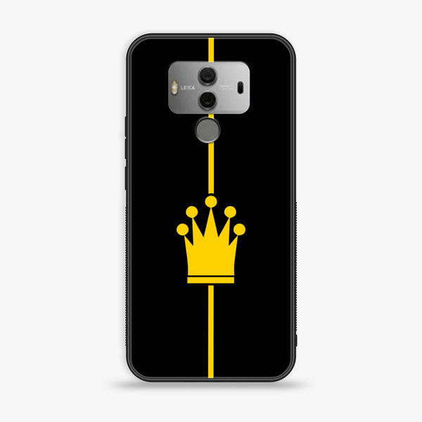 Huawei Mate 10 - King Series V 2.0 - Premium Printed Glass soft Bumper shock Proof Case