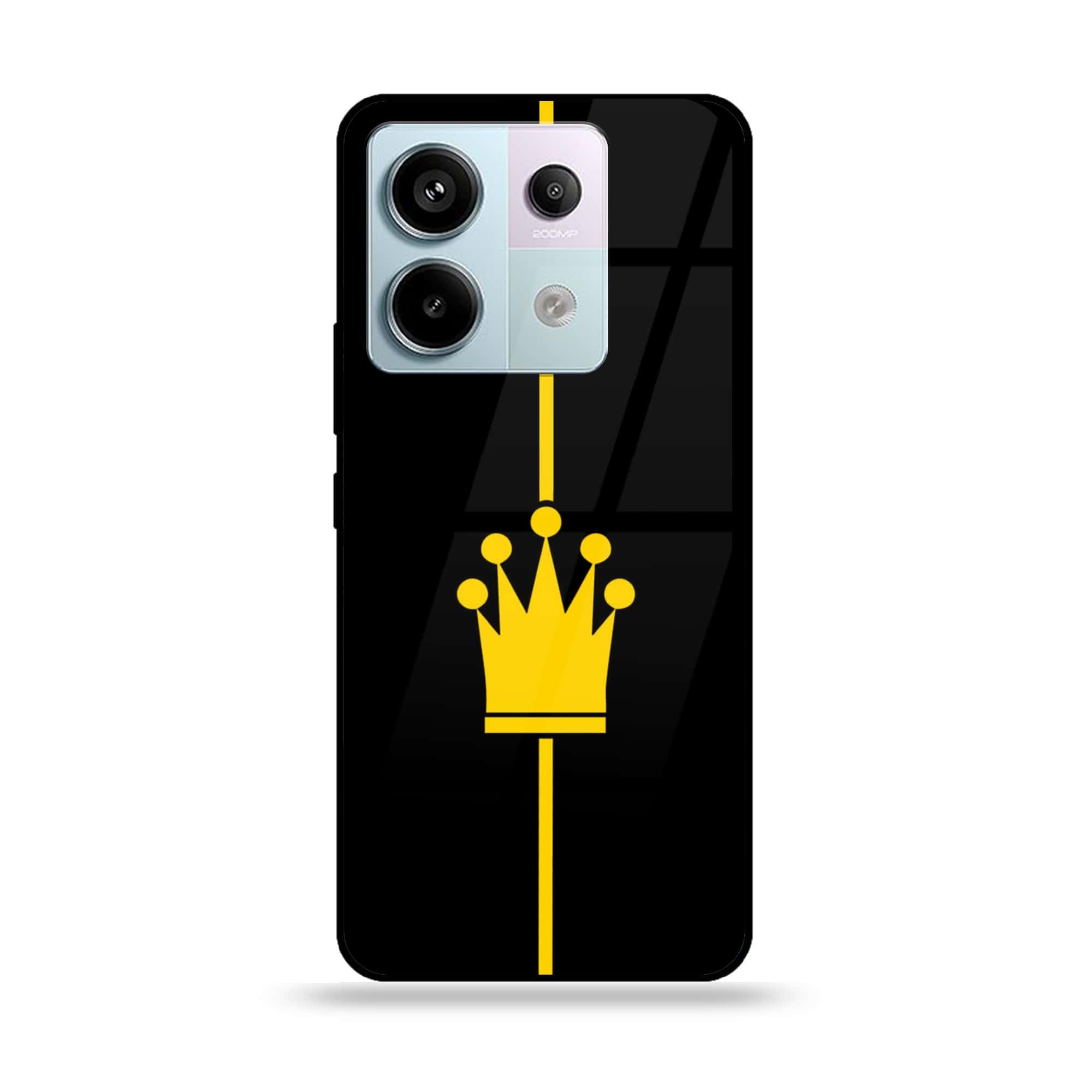 Redmi Note 13 - King Series V 2.0 - Premium Metal Printed soft Bumper shock Proof Case