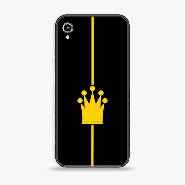 Vivo Y90 - King Series V 2.0 - Premium Printed Glass soft Bumper shock Proof Case