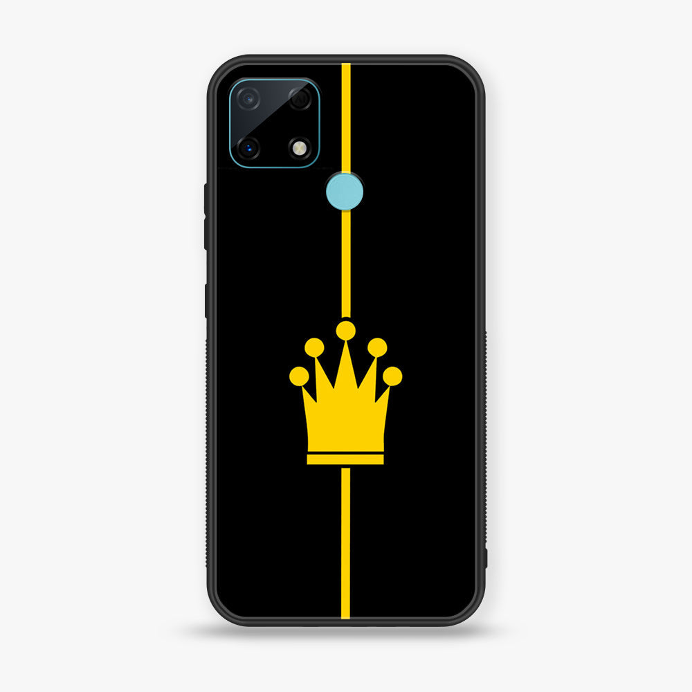 Realme Narzo 30A - King Series V 2.0  Series - Premium Printed Glass soft Bumper shock Proof Case