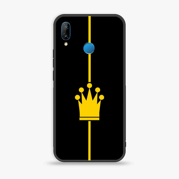 Huawei Y9 (2019) - King Design 1 - Premium Printed Glass soft Bumper shock Proof Case CS-13604
