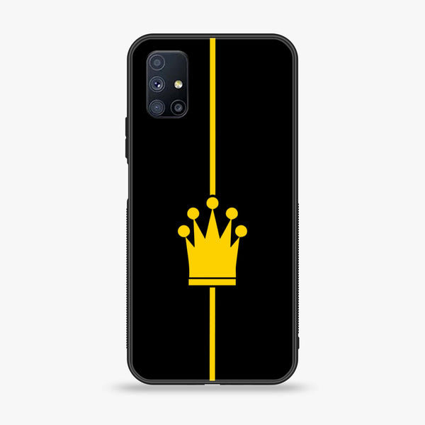 Samsung Galaxy M51 - King Series V 2.0 - Premium Printed Glass soft Bumper shock Proof Case