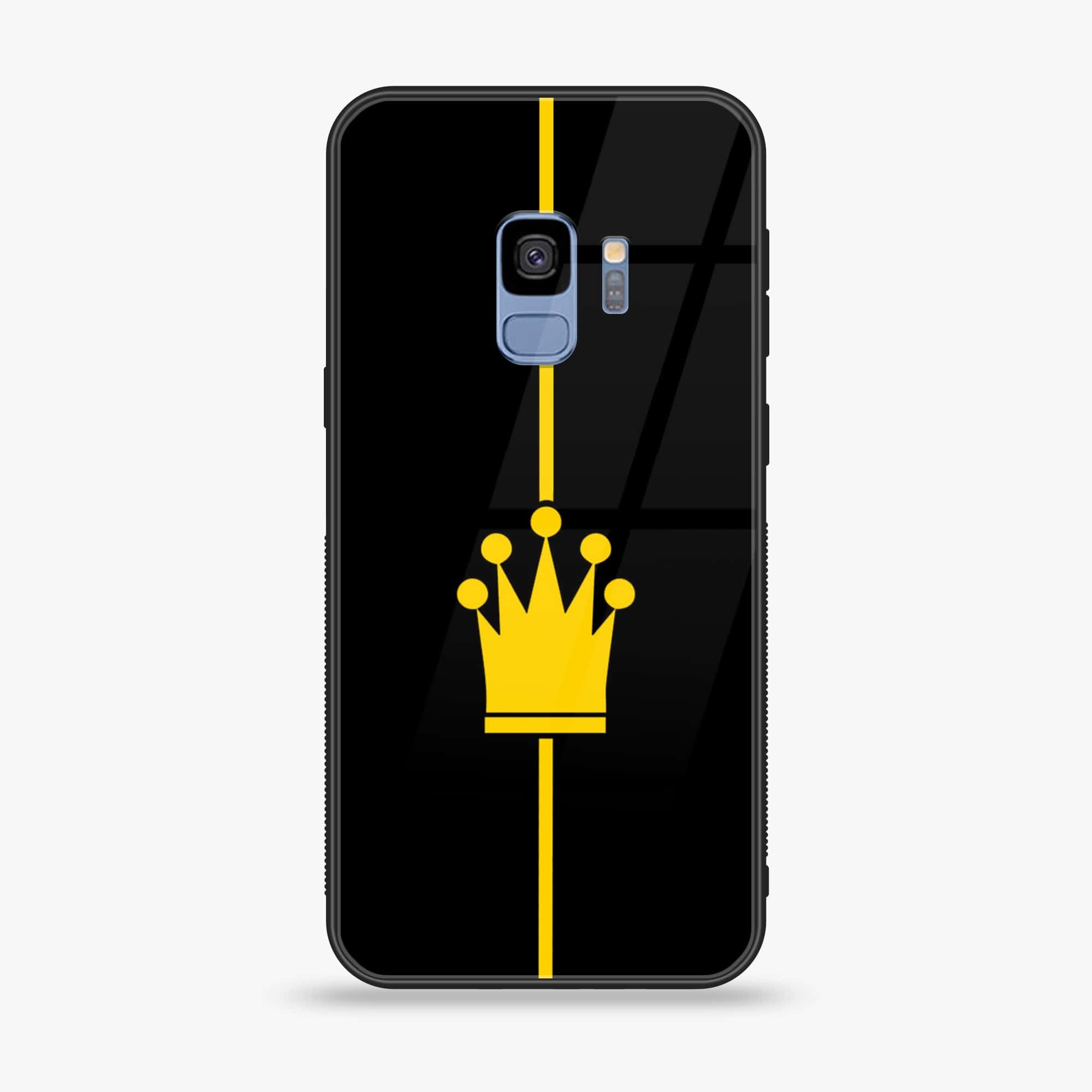 Galaxy S9 - King Series V 2.0 - Premium Printed Glass soft Bumper shock Proof Case