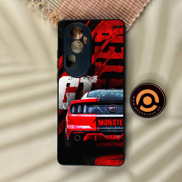 Oppo Reno 10 Pro Plus - Speed Shift Racing Car - Premium Metal Printed Soft Bumper Shock Proof Case