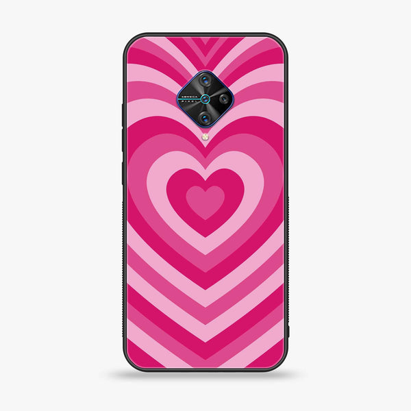 Vivo S1 Pro - Heart Beat Design 6 - Premium Printed Glass soft Bumper shock Proof Case CS-15339