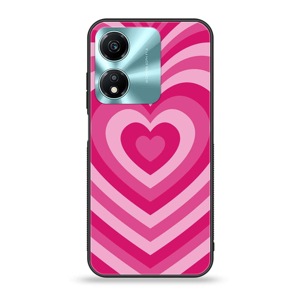 Honor X5 Plus - Heart Beat Series - Premium Printed Glass soft Bumper shock Proof Case
