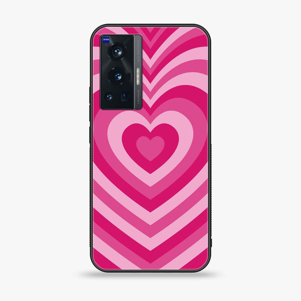 Vivo X70 Pro - Heart Beat Series - Premium Printed Glass soft Bumper shock Proof Case