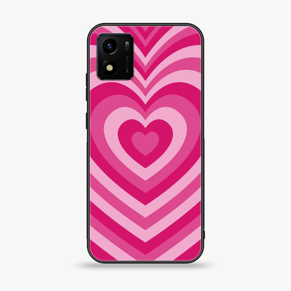 VIVO Y01 Heart Beat Series Premium Printed Glass soft Bumper shock Proof Case