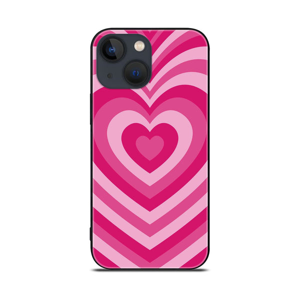 iPhone 14  - Heart Beat Series - Premium Printed Glass soft Bumper shock Proof Case