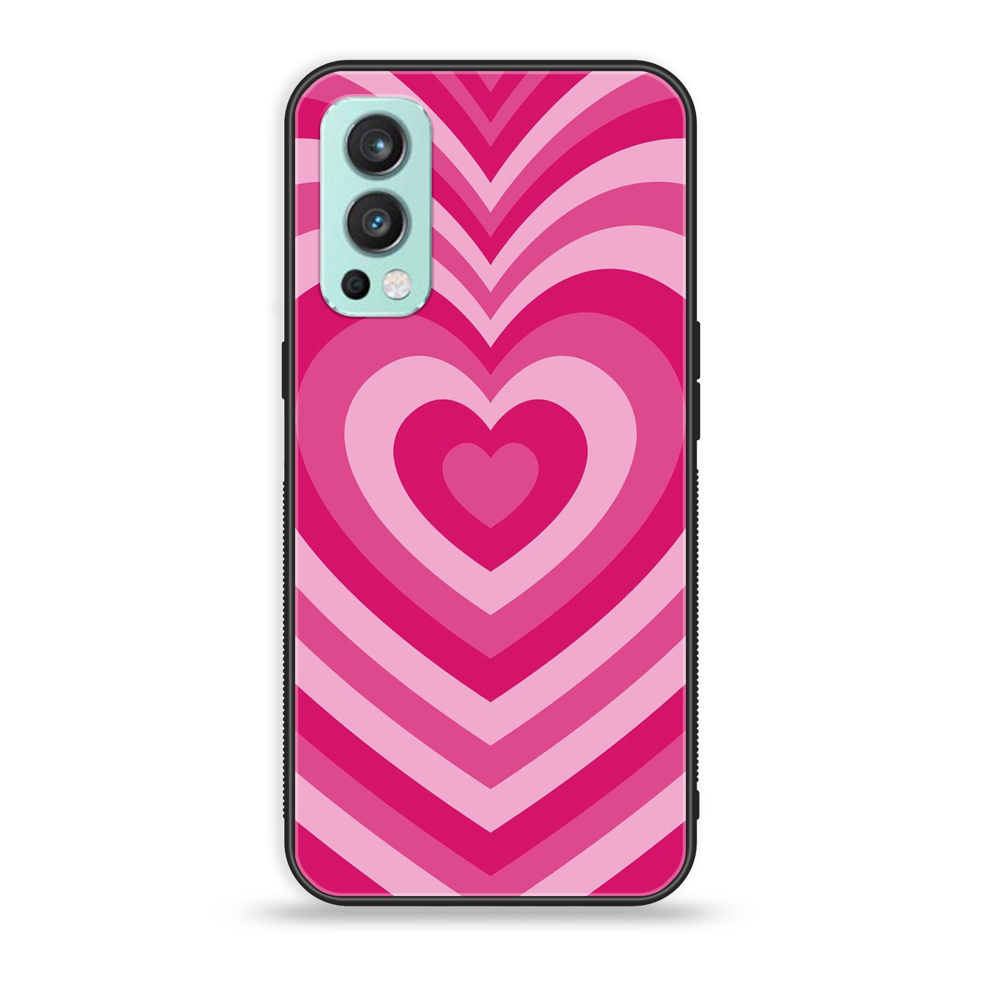 OnePlus Nord 2 5G - Heart Beat Series - Premium Printed Glass soft Bumper shock Proof Case