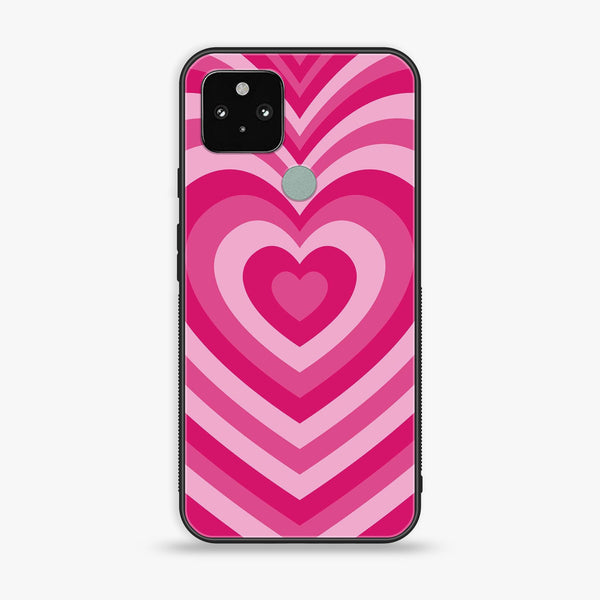 Google Pixel 5a - Heart Beat Series - Premium Metal Printed soft Bumper Shock Proof Case