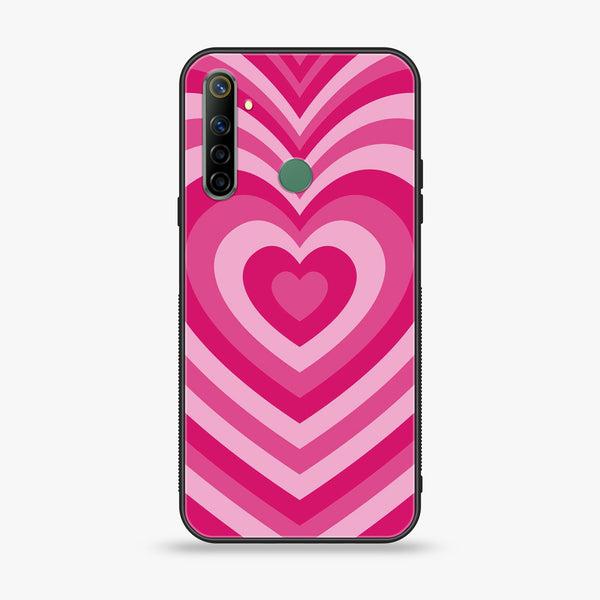 Realme 6i Heart Beat Series Premium Printed Glass soft Bumper shock Proof Case