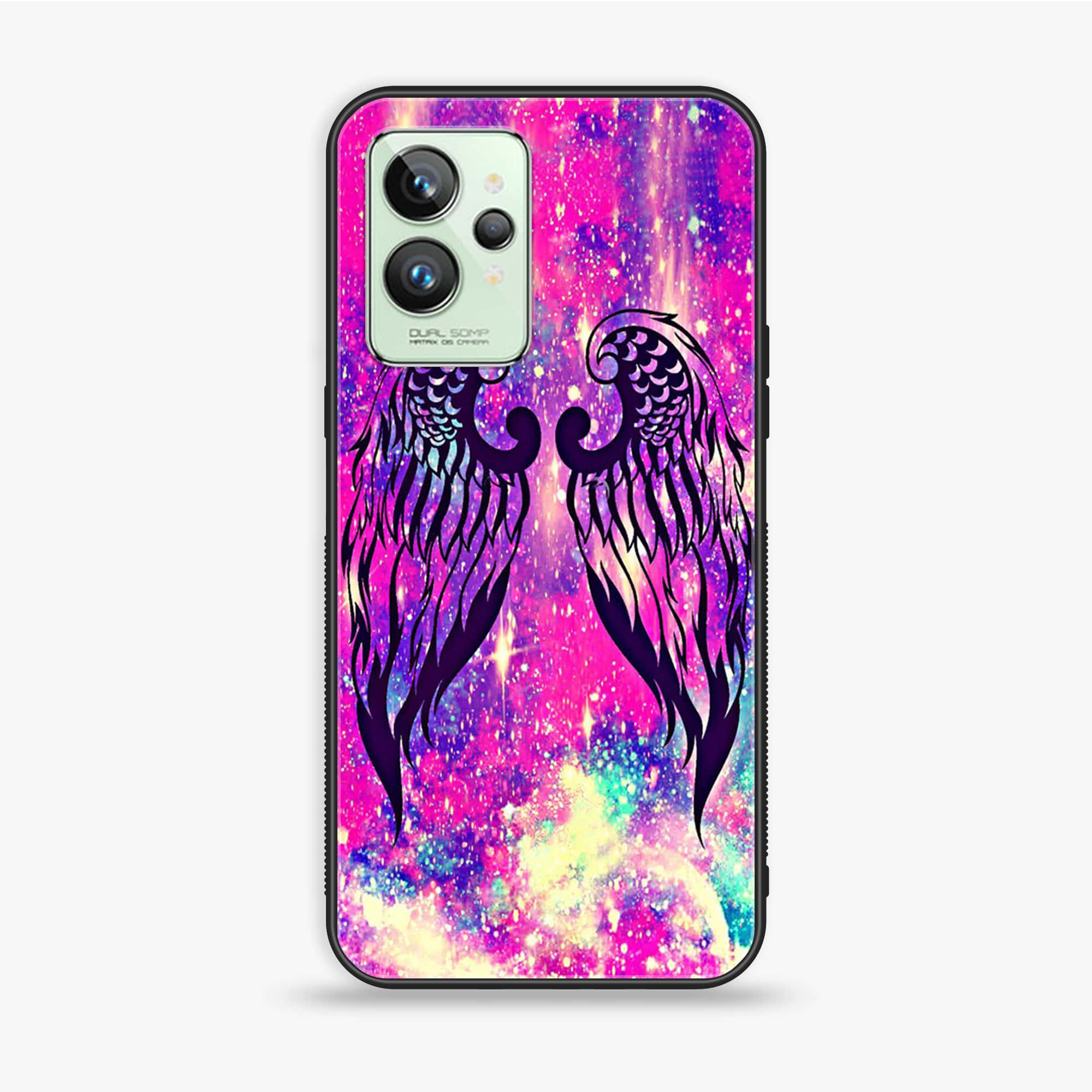 Realme GT 2 Pro - Angel Wings Series - Premium Printed Glass soft Bumper shock Proof Case