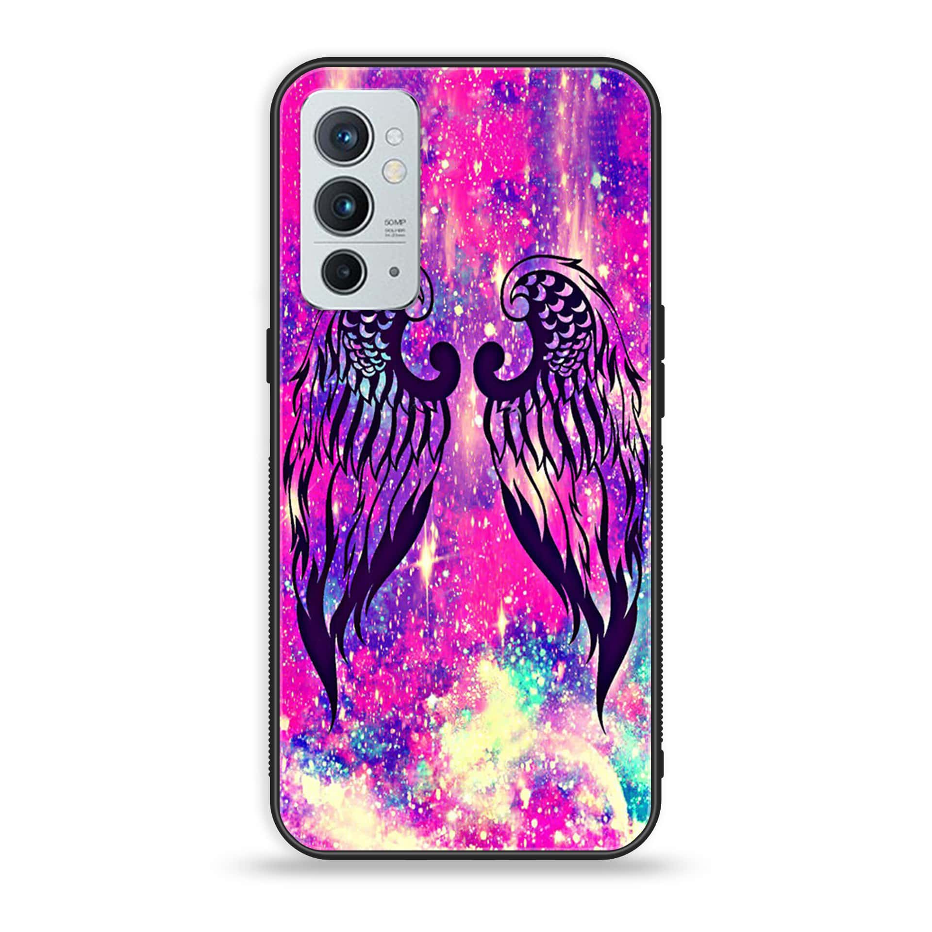 OnePlus 9RT 5G - Angel Wings Series - Premium Printed Glass soft Bumper shock Proof Case
