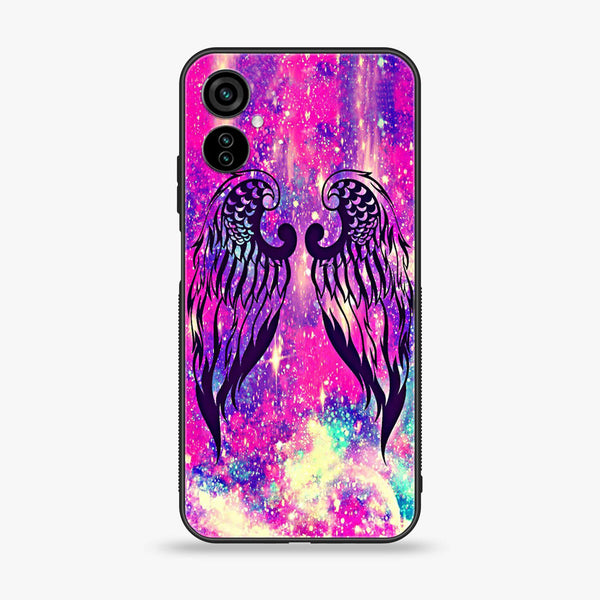 Tecno Camon 19 Neo Angel Wings Series Design 9  Premium Printed Glass soft Bumper shock Proof Case CS-19442