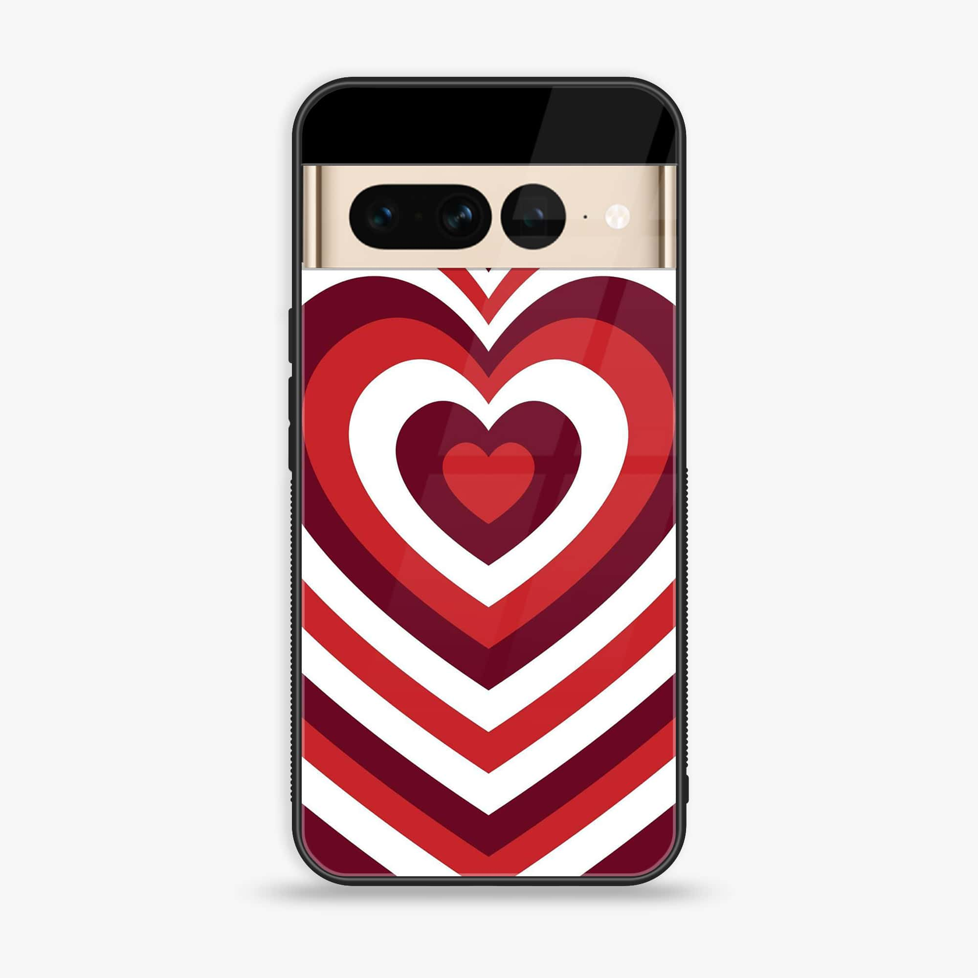 Google Pixel 7 Pro - Heart Beat Series - Premium Printed Glass soft Bumper shock Proof Case