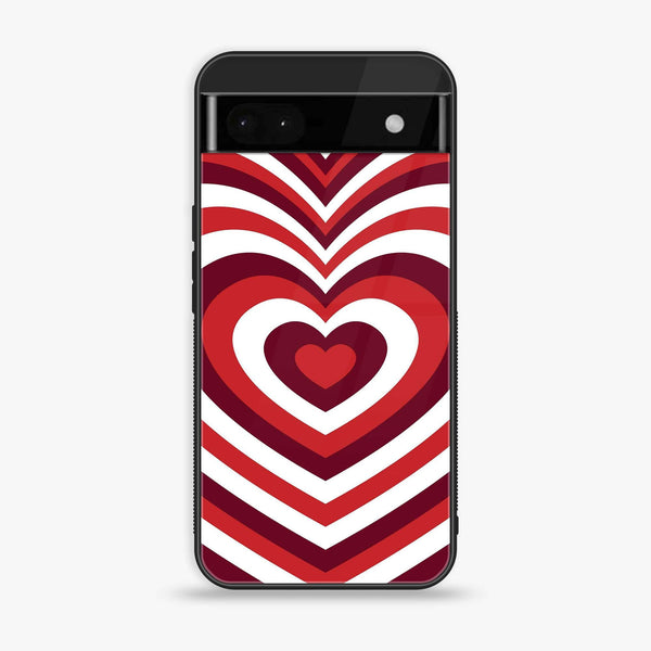 Google Pixel 6A - HeartBeat Series  Design 5 Premium Printed Glass soft Bumper shock Proof Case CS-19986